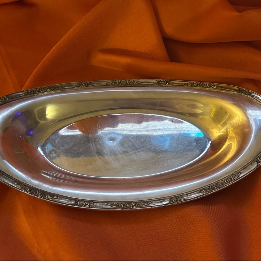 Elegant Silver Serveware Platter